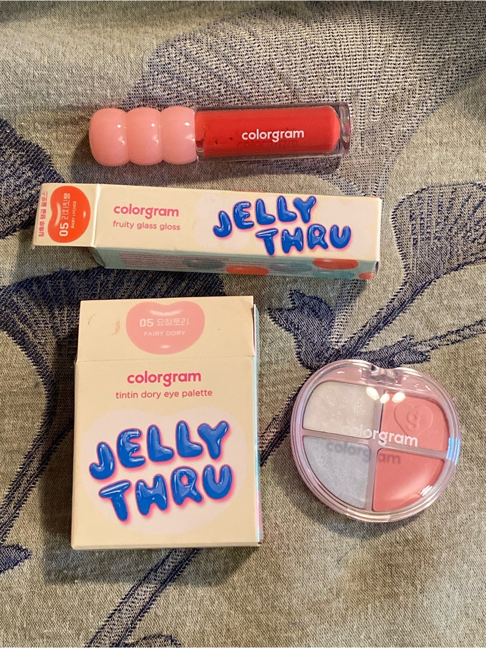 Colorgram Jelly Thru K-Beauty Makeup Bundle Gloss & Fairy Dory Eye Palette